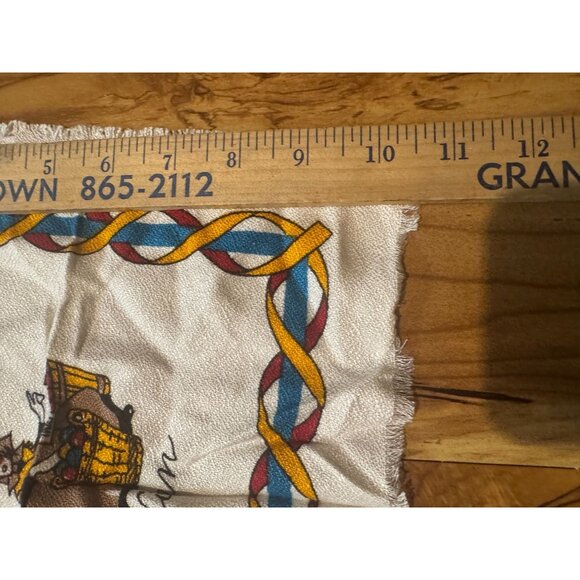 Vintage Austrian Souvenir Tablecloth & 4 Matching Napkins – Heraldry & Folk Art - Picture 11 of 16